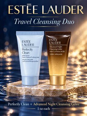 Estée Lauder Cleanser Duo Perfectly Clean & Advanced Night Gelée 1 oz Each